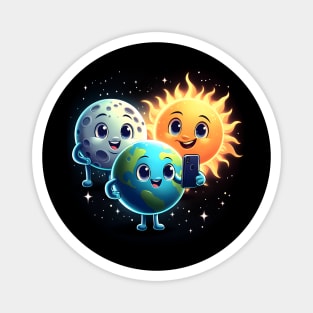 Celestial Selfie: Eclipse Edition Magnet